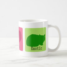 Amor de la paz exótico tazas de café