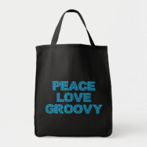Amor de la paz maravilloso bolsas de mano