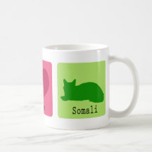 Amor de la paz somalí taza