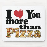 Amor de la pizza alfombrillas de raton