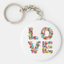 Amor de la primavera llavero personalizado