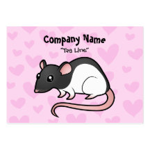 Amor de la rata tarjetas de visita