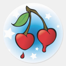 Amor de las cerezas - pegatina