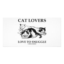 Amor de los amantes del gato a snuggle tarjetas personales