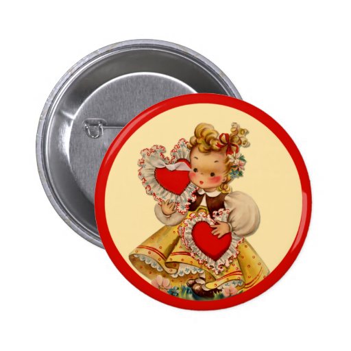 Amor de los corazones del vintage pin