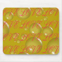 Amor de oro Mousepad Tapete De Ratón