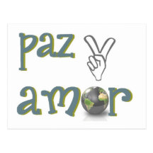amor de paz y tarjetas postales