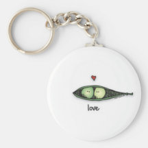Amor de Peapod Llaveros