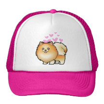 Amor de Pomeranian Gorras De Camionero
