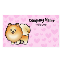 Amor de Pomeranian Tarjetas Personales