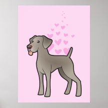 Amor de Weimaraner Poster