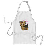 Amor de Yorkshire Terrier (pelo corto con el arco) Delantales