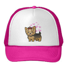 Amor de Yorkshire Terrier (pelo corto con el arco) Gorra