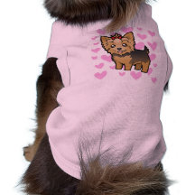 Amor de Yorkshire Terrier (pelo corto con el arco) Ropa Macota