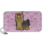 Amor de Yorkshire Terrier (pelo largo) iPhone Altavoz