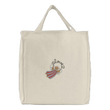 Amor del ángel bolsa de mano bordada