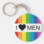 amor del arco iris. hombres del corazón i llaveros personalizados