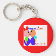 amor del beso 0f llavero personalizado