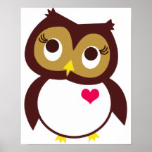 Amor del búho usted poster