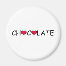 AMOR DEL CHOCOLATE IMANES PARA FRIGORÍFICOS