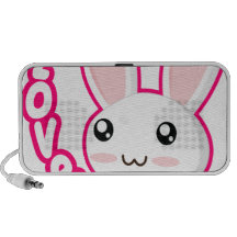 Amor del conejito - conejitos Chibi del conejo lin Laptop Altavoz