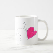Amor del conejito taza