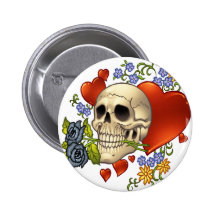 Amor del cráneo - cráneos, rosas y corazones por e pins