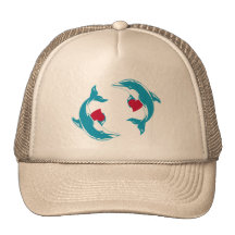 Amor del delfín gorro