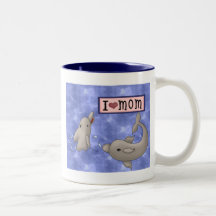 Amor del delfín tazas