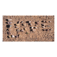 Amor del desierto tarjeta con foto personalizada