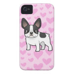 Amor del dogo francés iPhone 4 Case-Mate funda