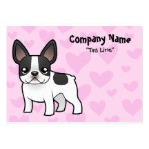 Amor del dogo francés tarjeta personal