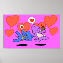 Amor del elefante posters