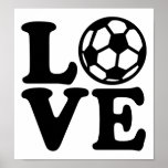 Amor del fútbol impresiones