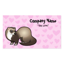 Amor del hurón tarjetas de negocios