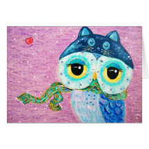 Amor del invierno tarjetas