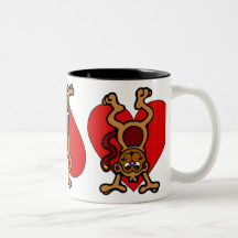 Amor del mono taza de café