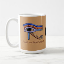 "Amor del ojo mi café!" Tazas