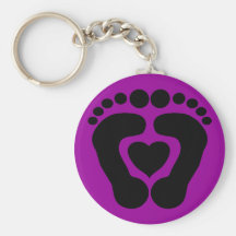 Amor del pie llaveros personalizados