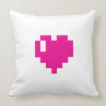 Amor del pixel - magenta cojines