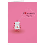 Amor del robot felicitación