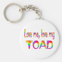 Amor del sapo llavero personalizado