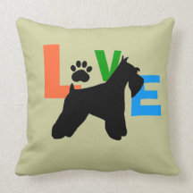 Amor del Schnauzer Cojines