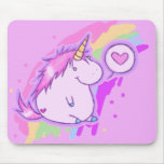 Amor del unicornio alfombrillas de ratón
