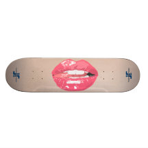Amor del vector, con la piel real patines 