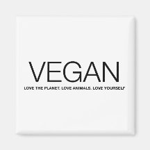 Amor del VEGANO Iman De Frigorífico