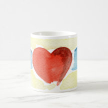 Amor del vuelo tazas de café