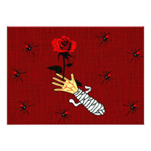 Amor del zombi invitaciones personales 