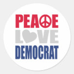 Amor Demócrata de la paz Etiquetas