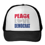 Amor Demócrata de la paz Gorras